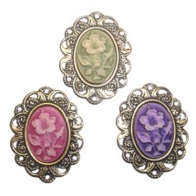 서있는꽃 까메오13*18(붉은핑크,카키,보라)