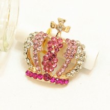 핑크크라운 데코/골드(금속장식)