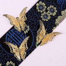 세겹뾰족날개나비펜던트(금속장식)